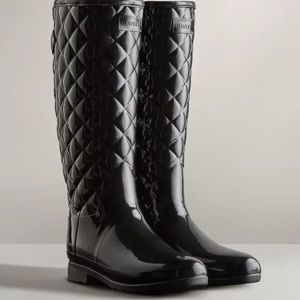 Hunter Adjustable Quilted Tall Rain Boots